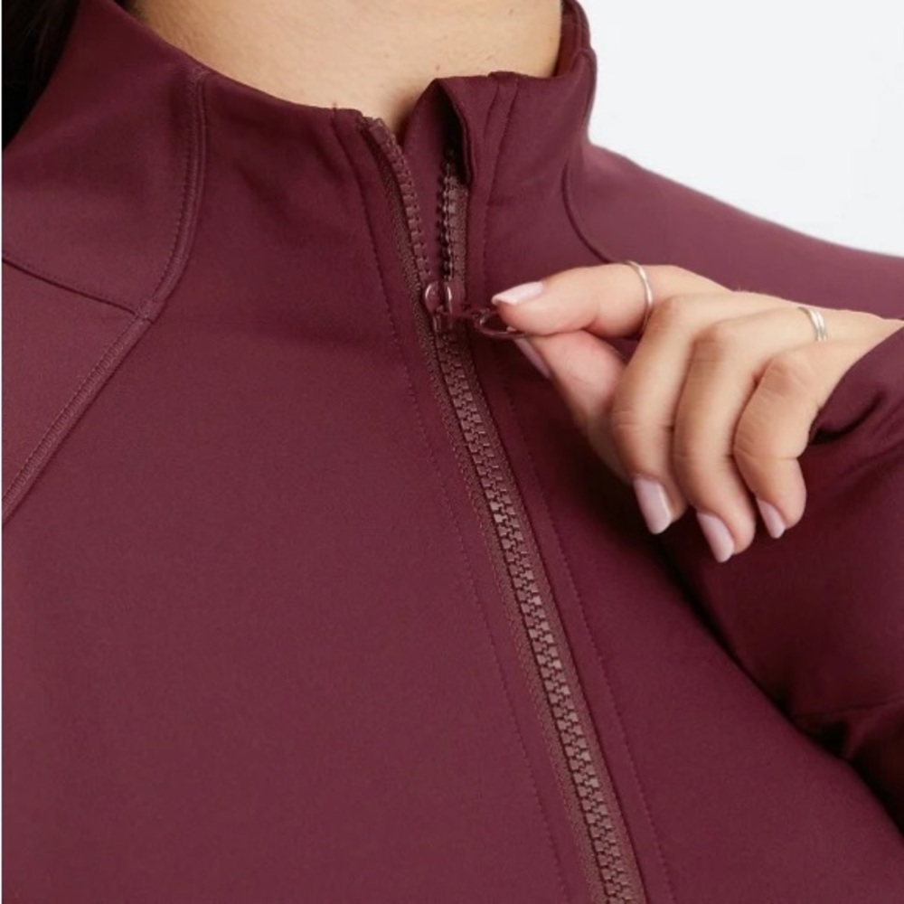 Fabletics Trinity Performance Jacket - Maroon - image 3